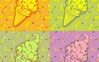 Helado de banana de un solo ingrediente